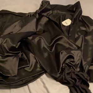 Silky shirt and shorts